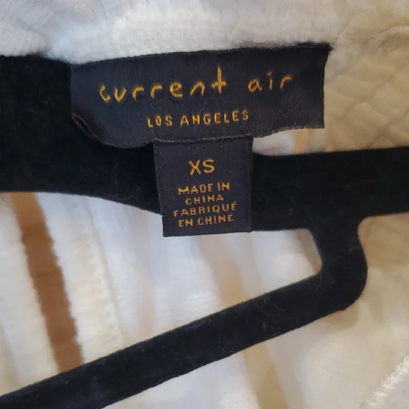 Current Air Cream Smocked Peasant Blouse Cottage Core Anthropologie Sz XS - Picture 2 of 14